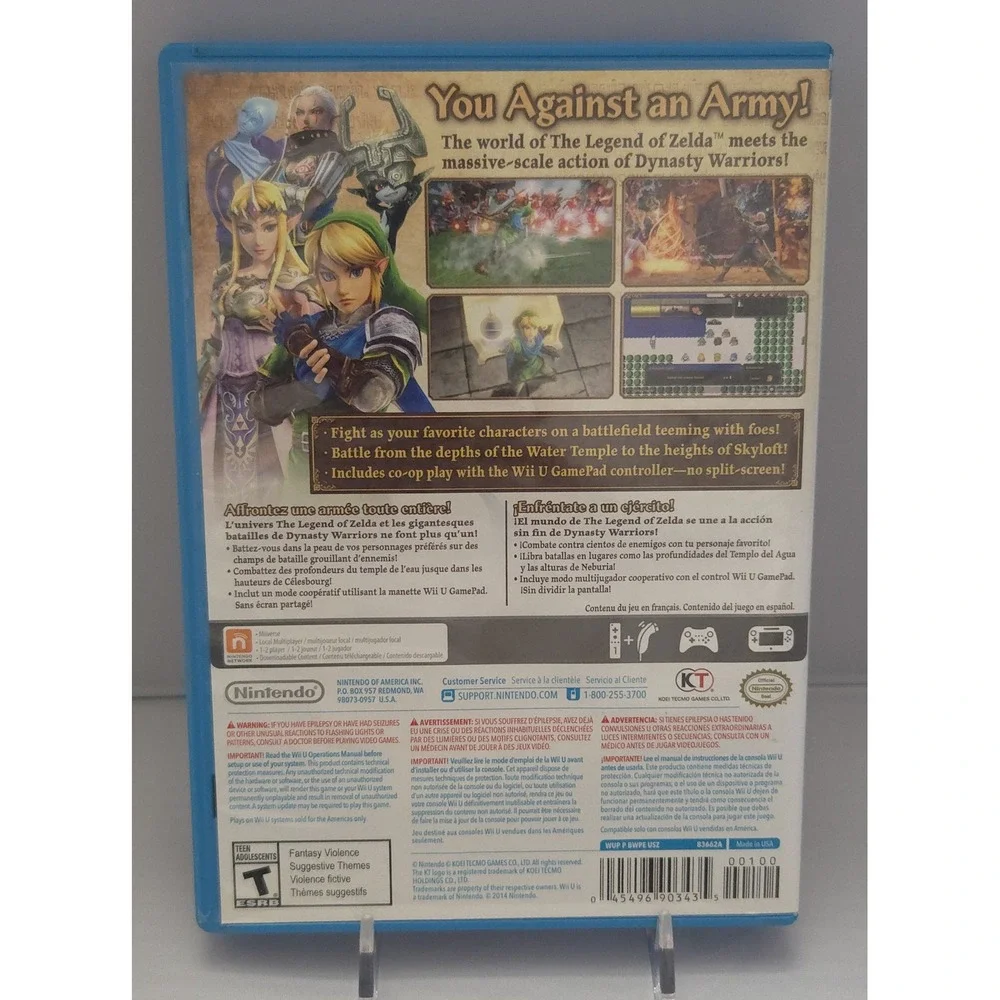 Hyrule Warriors - Nintendo Wii U 2014 - Complete in Box (CIB) W/ Manual - Tested